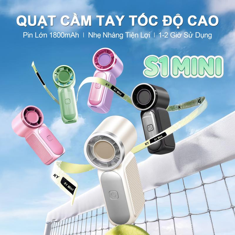QUẠT CẦM TAY TỐC ĐỘ CAO NHỎ GỌN THỜI GIAN SỬ DỤNG TRÊN 4H